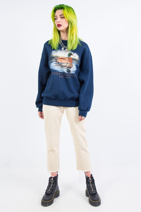 Vintage 90's Cute Duck Print sweatshirt