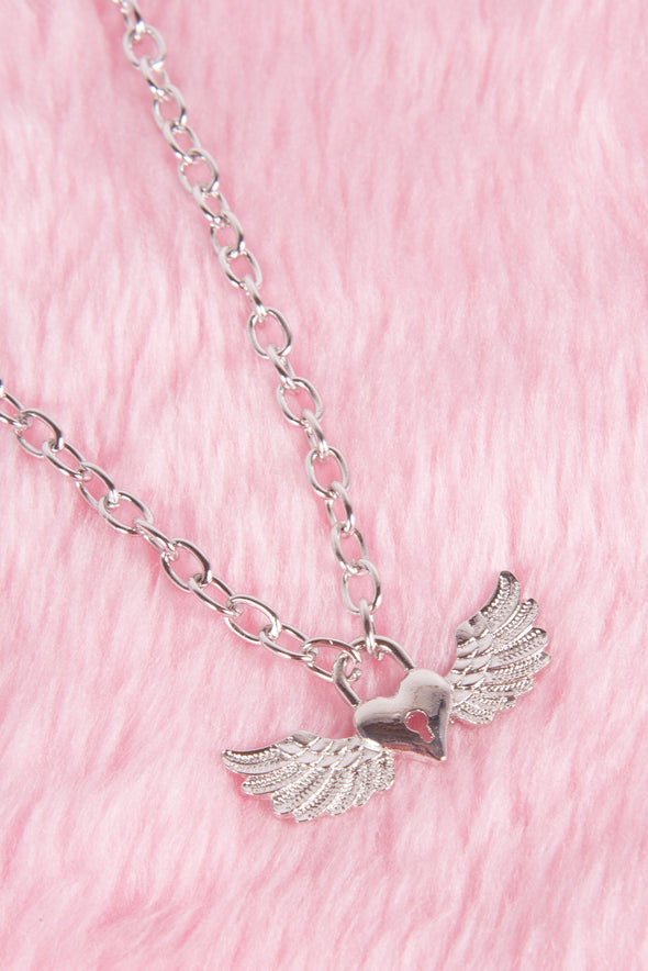 Y2K Angel Heart Necklace
