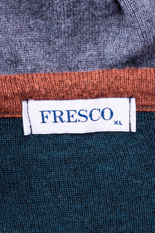 Vintage 90's V-Neck Cropped Knit Jumper