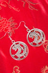 Y2K Dragon Circular Earrings