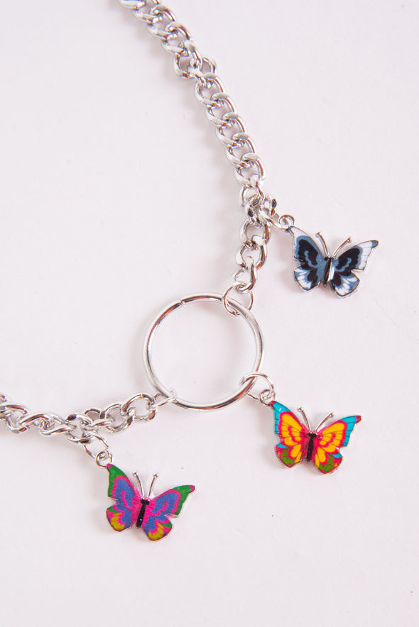 Y2K Butterfly Choker Necklace