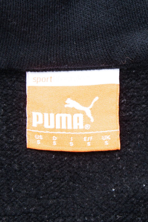 Vintage Puma Spell Out 1/4 Zip Sweatshirt