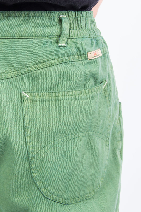 Vintage 90's Green Raw Hem Jeans