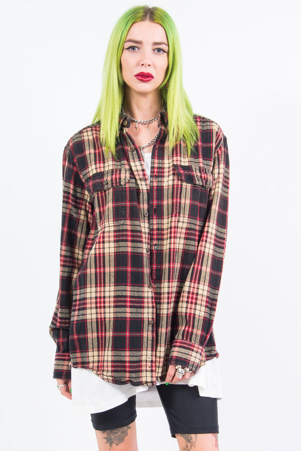Vintage 90's Check Flannel Shirt