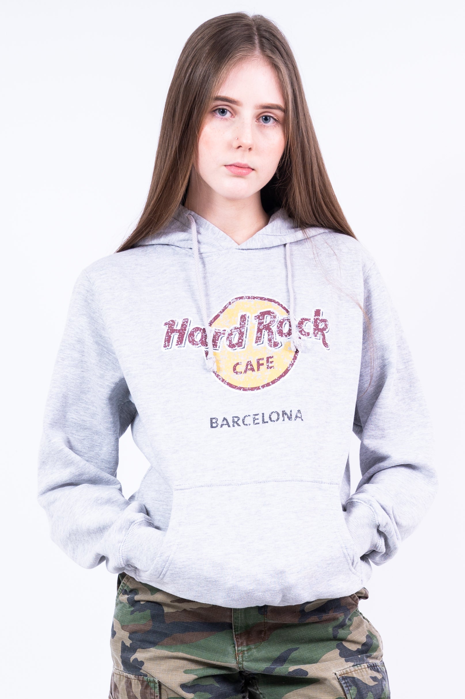 Hard Rock Cafe Barcelona Hoodie Sweatshirt | THE VINTAGE SCENE – The  Vintage Scene
