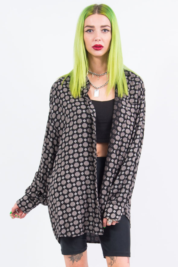 Vintage 90's Oversize Patterned Shirt