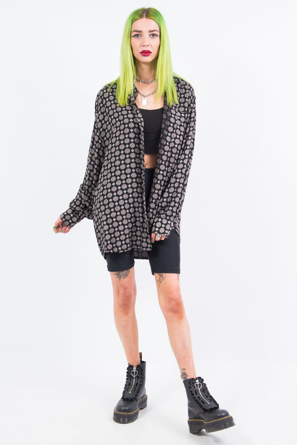 Vintage 90's Oversize Patterned Shirt