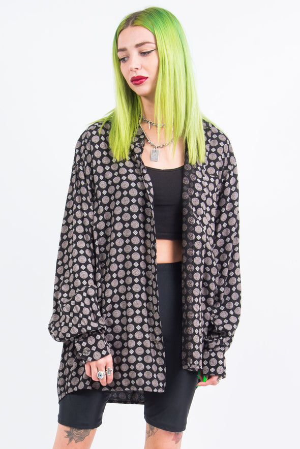 Vintage 90's Oversize Patterned Shirt