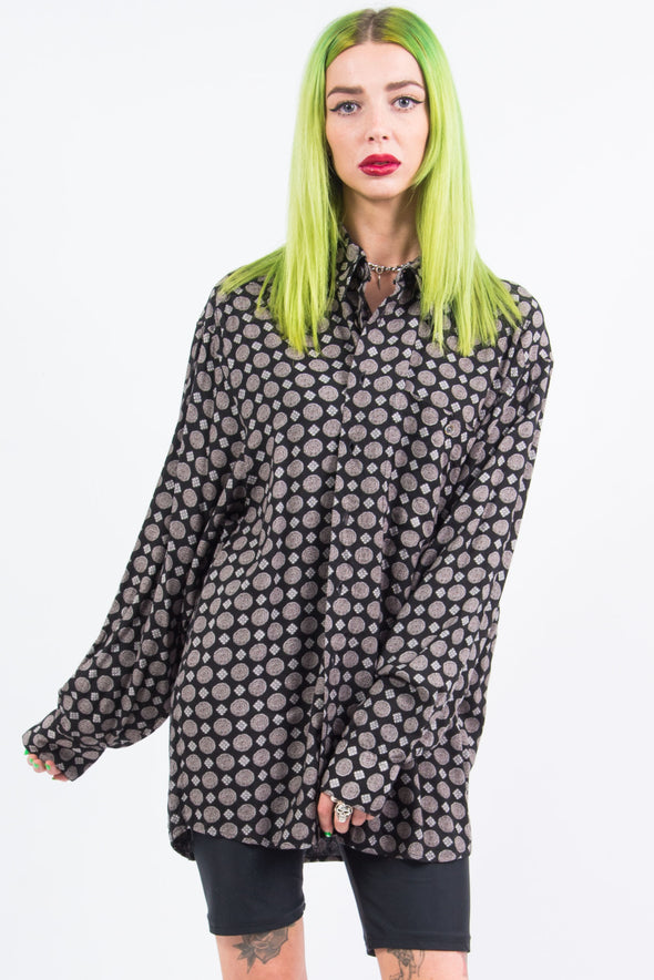 Vintage 90's Oversize Patterned Shirt