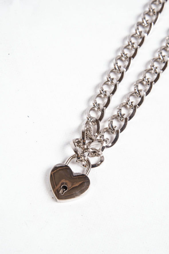 Y2K Heart Lock & Key Necklace
