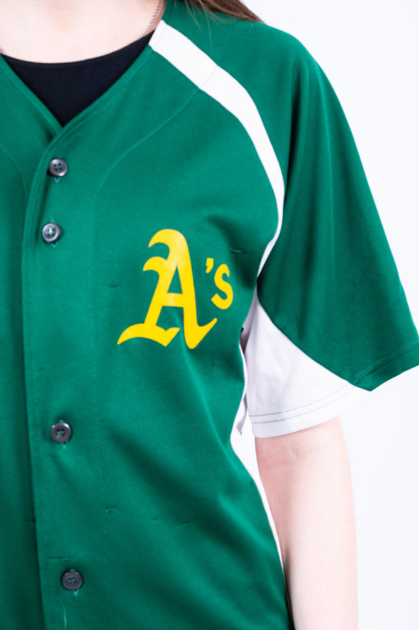 Vintage 90's Green Baseball Jersey