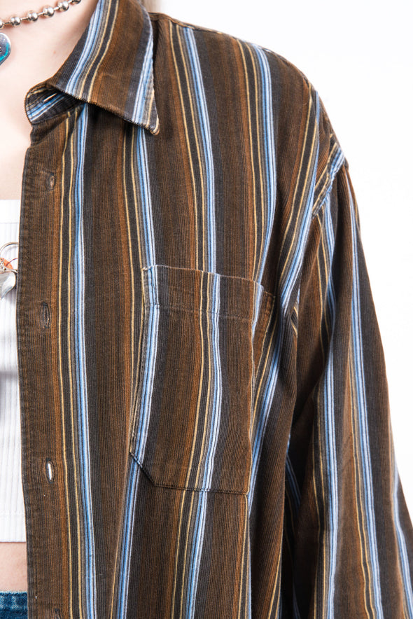 Vintage Striped Corduroy Shirt