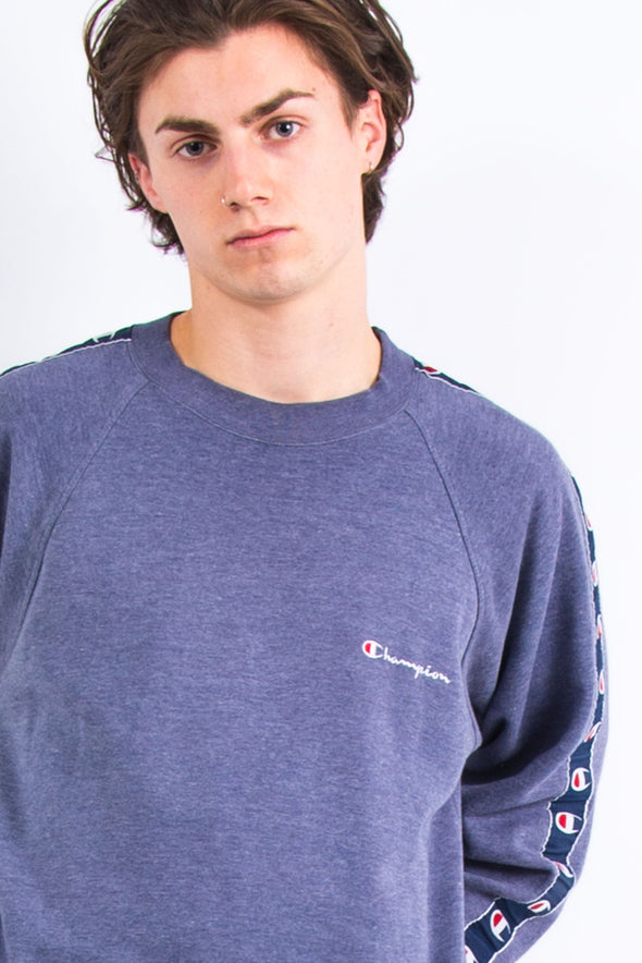 90's Champion Tape Sleeve Sweatshirt