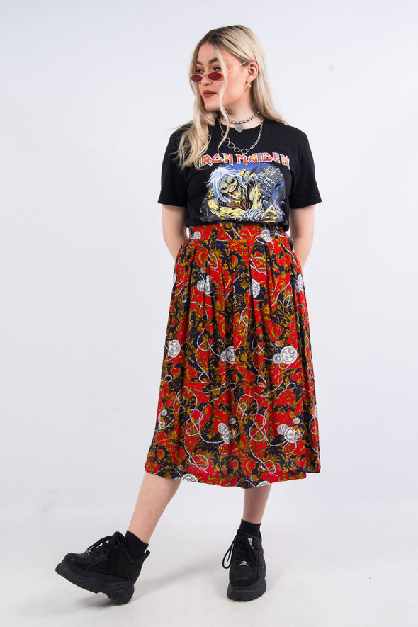 Vintage 90's Abstract Print Skirt