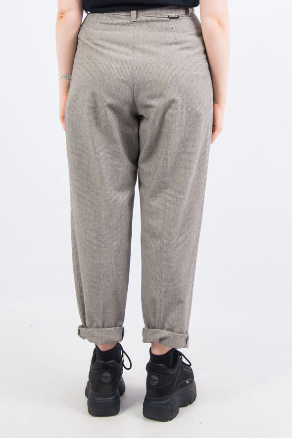 Vintage 90's Lee High Waist Fine Check Trousers