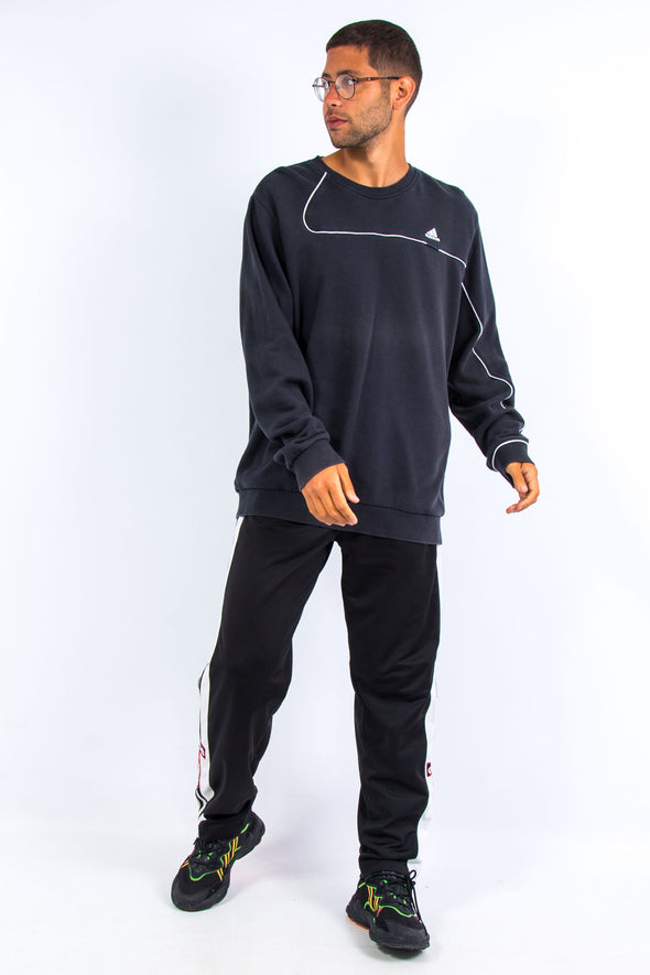 Y2K Vintage Black Adidas Sweatshirt
