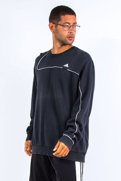 Y2K Vintage Black Adidas Sweatshirt