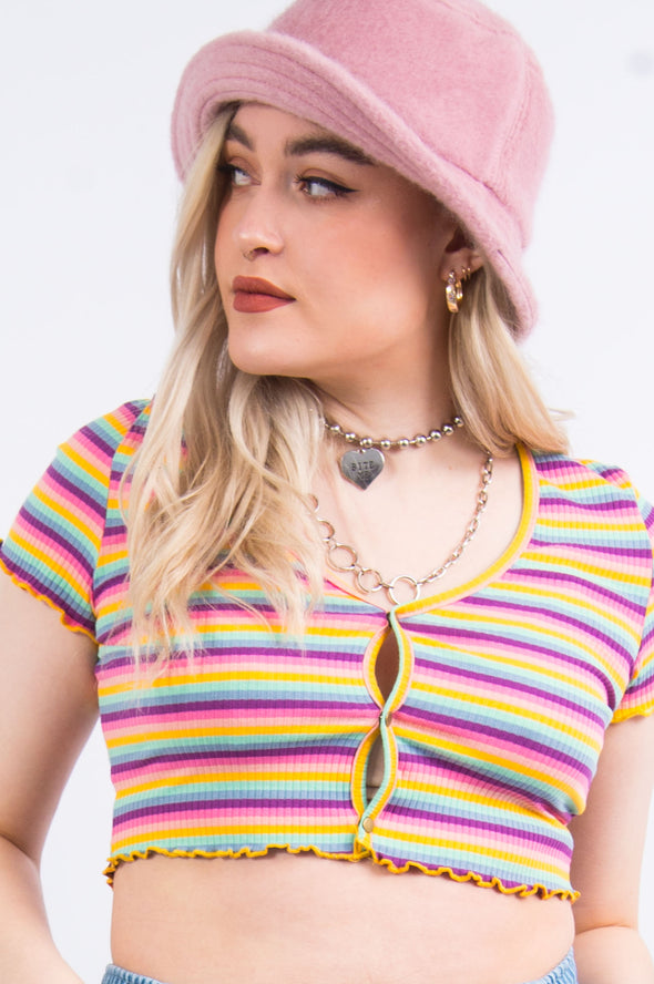 90's Style Striped Baby T-Shirt