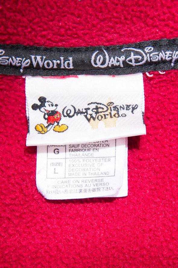 Vintage 90's Disney 1/4 Zip Mickey Mouse Fleece