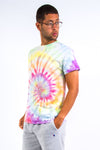 Vintage Multicoloured Rainbow Tie Dye T-Shirt