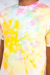 Vintage Pastel Coloured Tie Dye T-Shirt