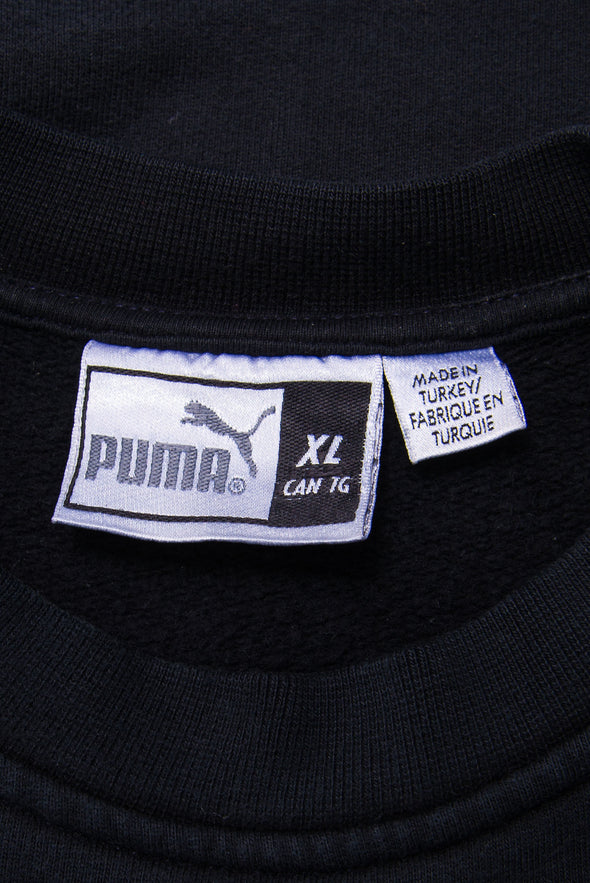 Vintage Black Puma Spell Out Sweatshirt