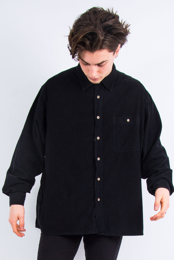 Vintage 90's Black Cord Shirt