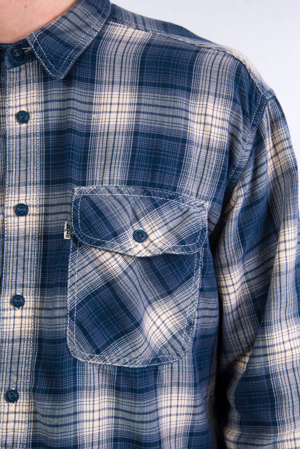 Vintage Levi's Blue Check Flannel Shirt