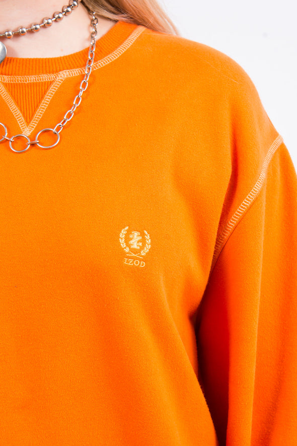 Vintage Orange Izod Sweatshirt
