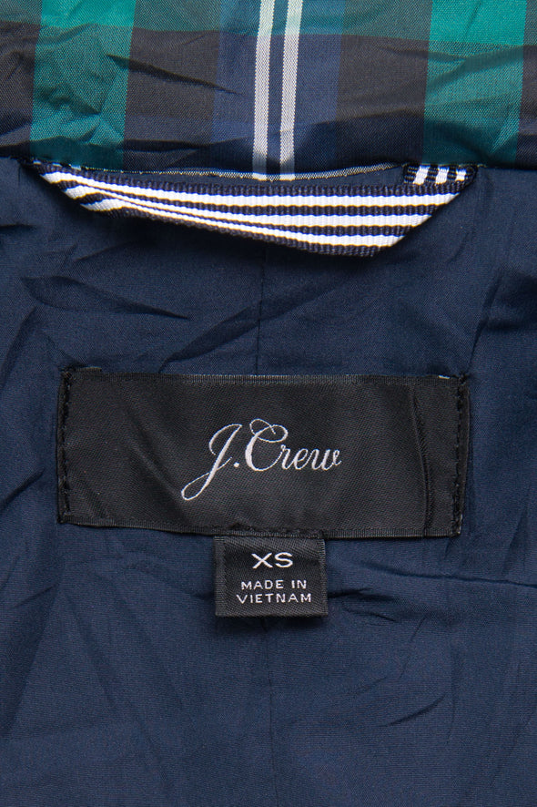 J. Crew Tartan Padded Coat
