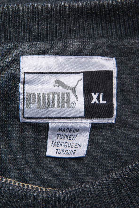 90s Grey Puma Spell Out Sweatshirt