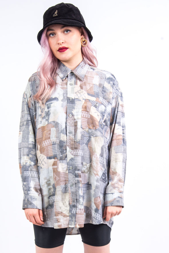 Vintage 90's Abstract Print Shirt