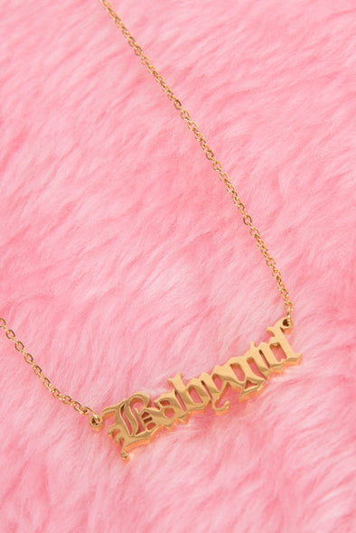 Babygirl Y2K Style Necklace - Gold