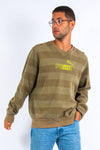 00's Puma Green Striped Sweatshirt