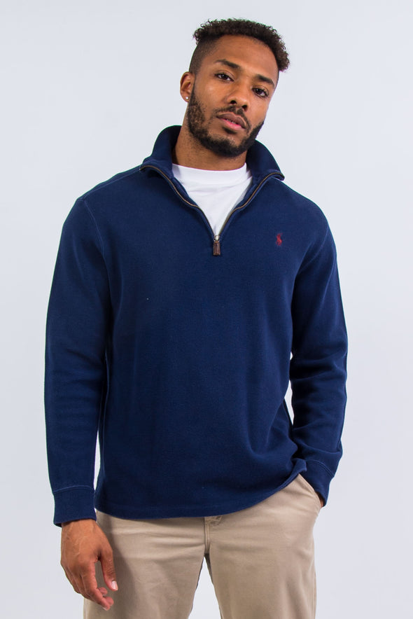 Ralph Lauren Navy Blue 1/4 Zip Sweatshirt
