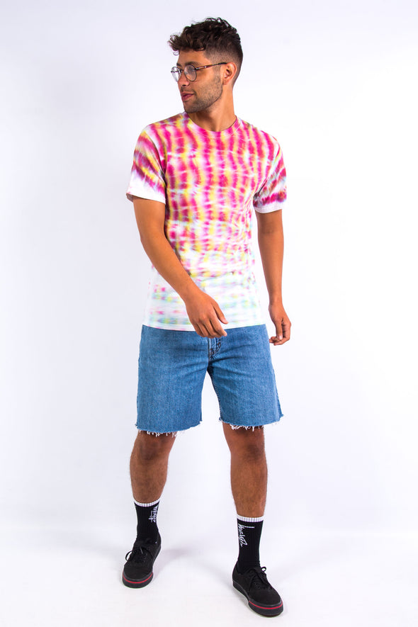 90's Hazey Tie Dye Pattern T-Shirt