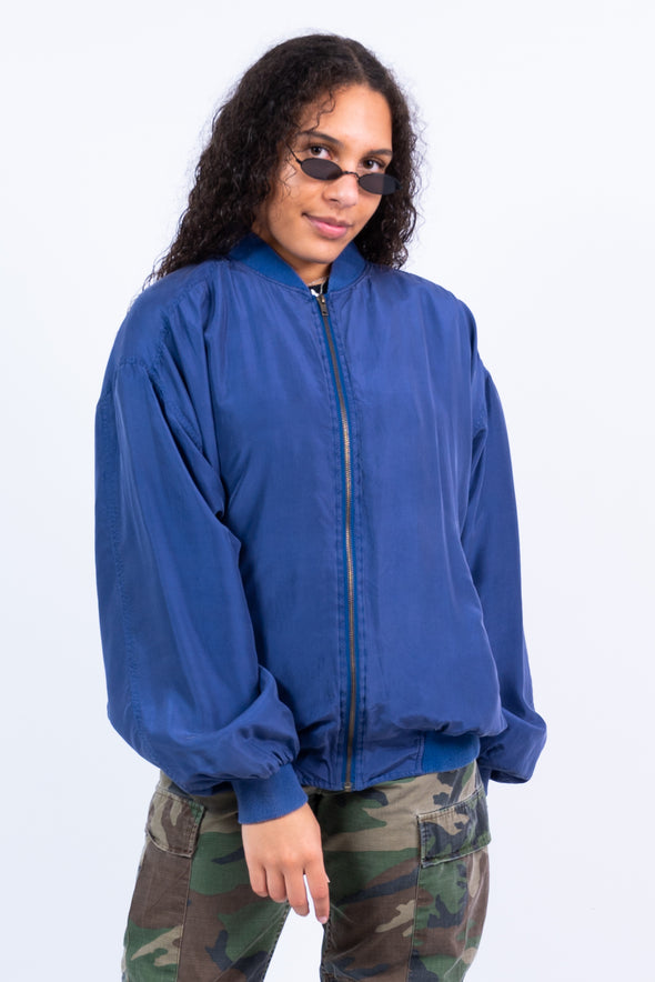 Vintage 90's Silk Bomber Jacket
