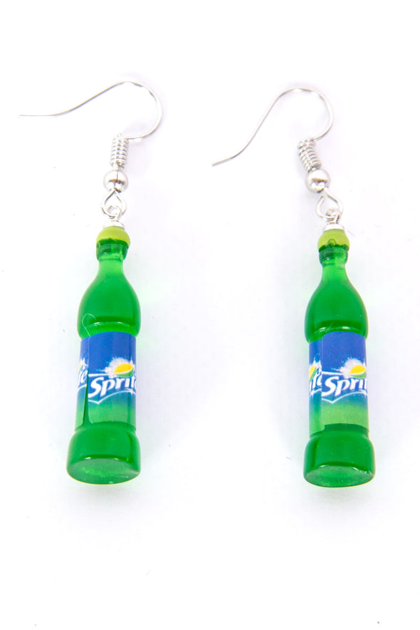 Y2K Sprite Bottle Earrings