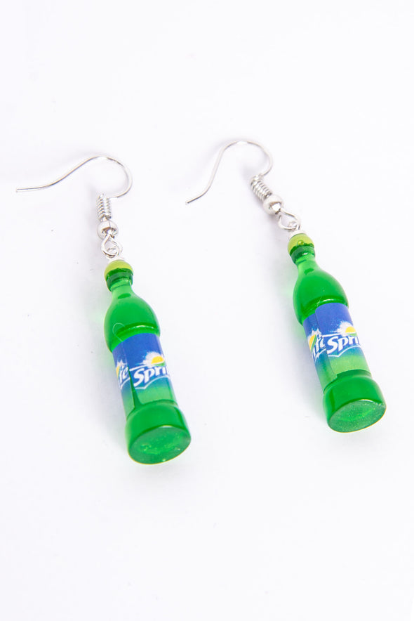 Y2K Sprite Bottle Earrings