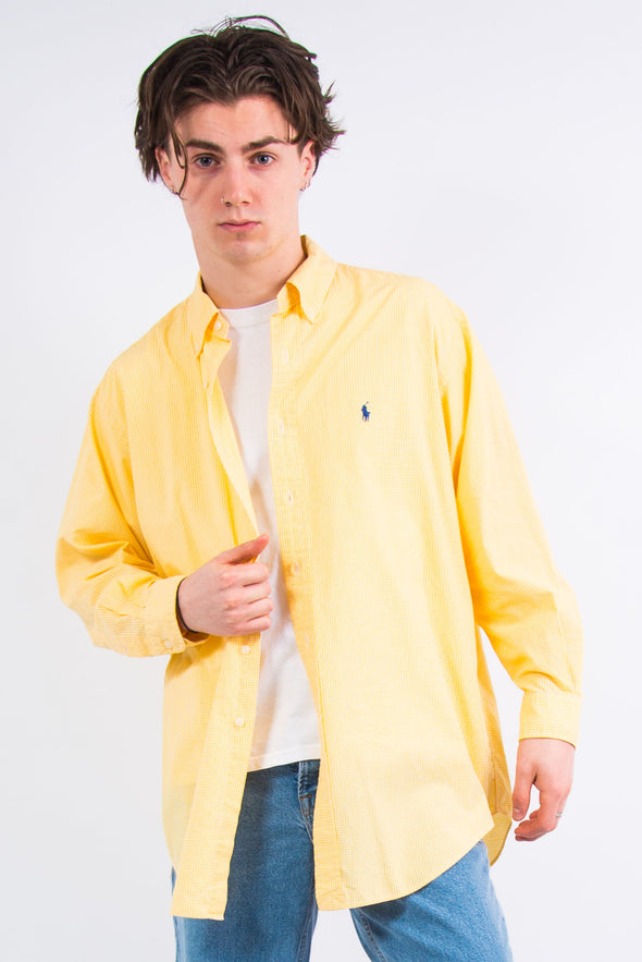 Ralph Lauren Yellow Gingham Check Shirt
