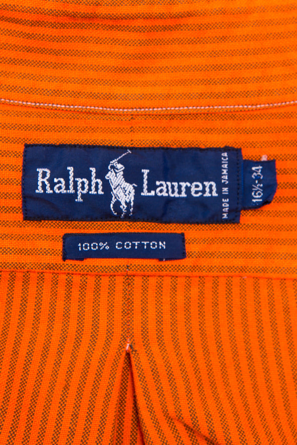 Vintage Ralph Lauren Orange Striped Shirt