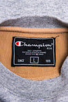 Vintage 90's grey champion sweatshirt with embroidered logo on chest