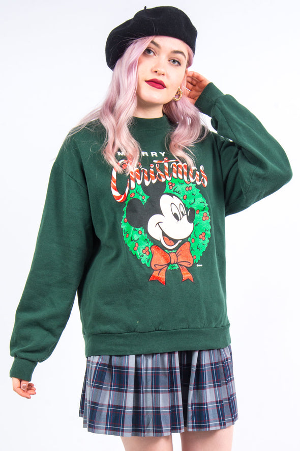 Vintage 90's Mickey Mouse Christmas Sweatshirt