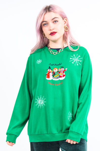 Vintage Christmas Snowman Sweatshirt