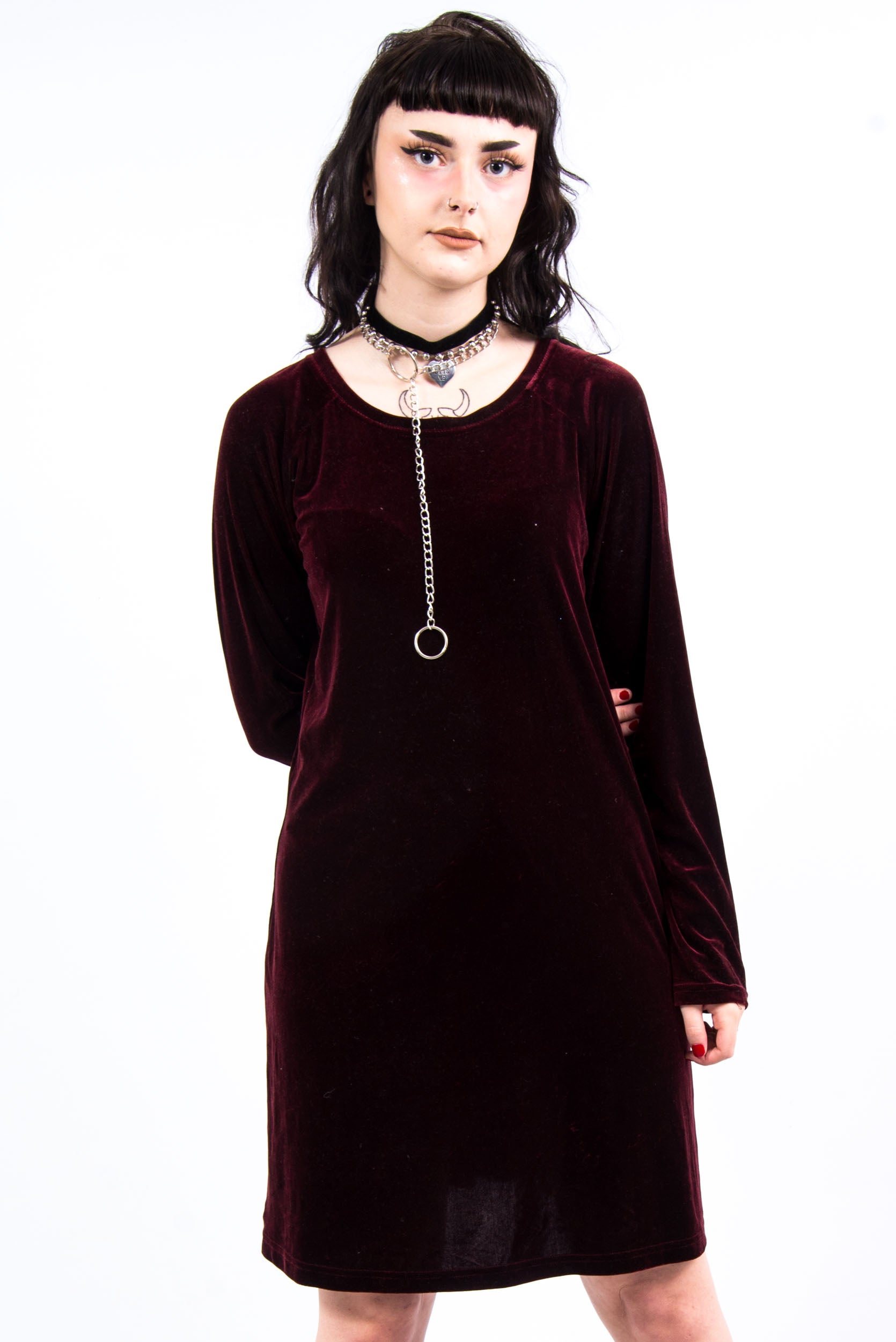 Vintage 90's Grunge Velvet Dress | THE VINTAGE SCENE The Vintage Scene Vintage 90's Grunge Velvet Dress | THE VINTAGE SCENE The Vintage Scene