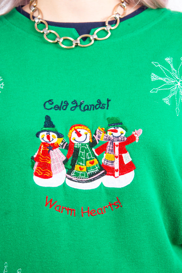 Vintage Christmas Snowman Sweatshirt