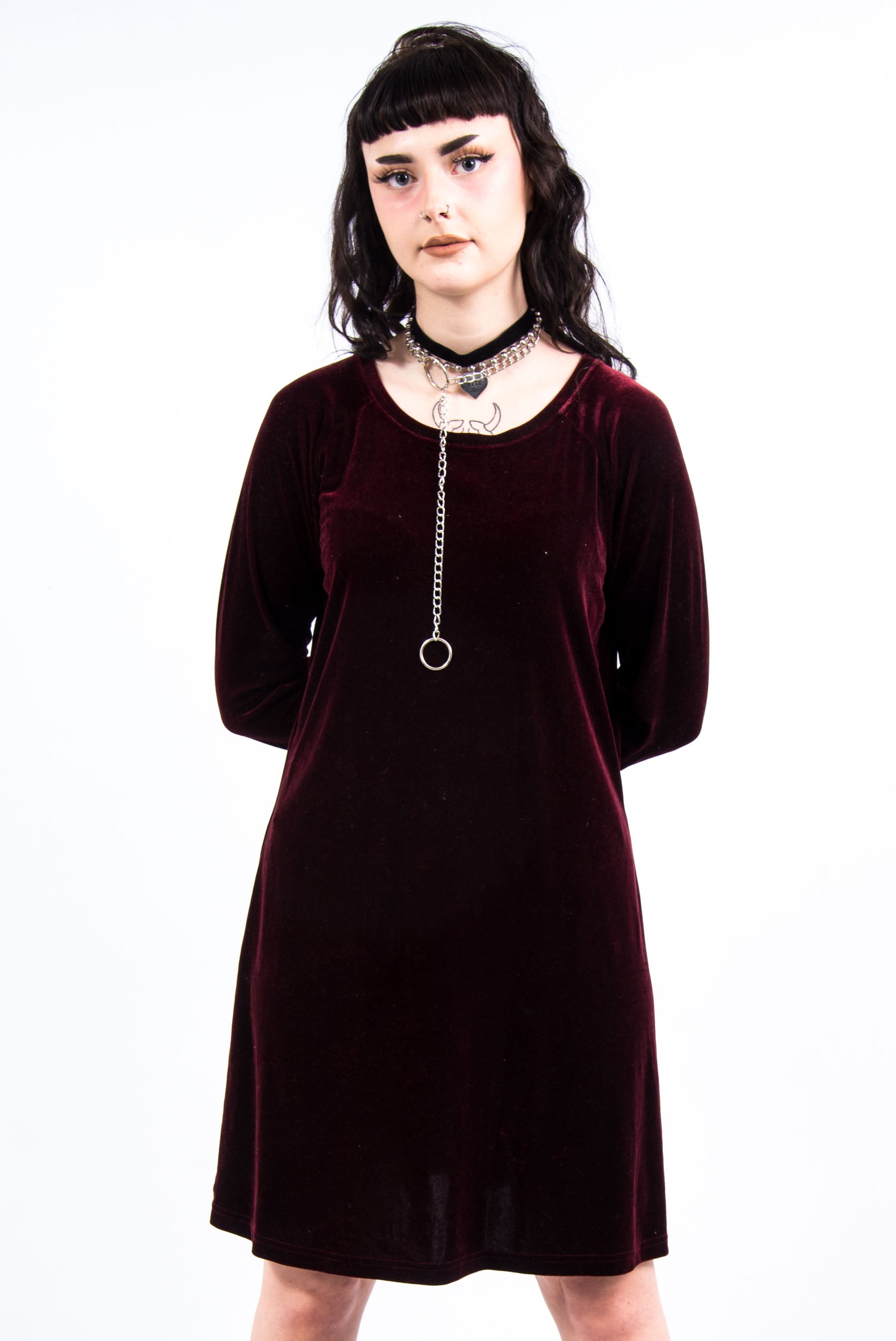 Vintage 90's Grunge Velvet Dress | THE VINTAGE SCENE The Vintage Scene Vintage 90's Grunge Velvet Dress | THE VINTAGE SCENE The Vintage Scene