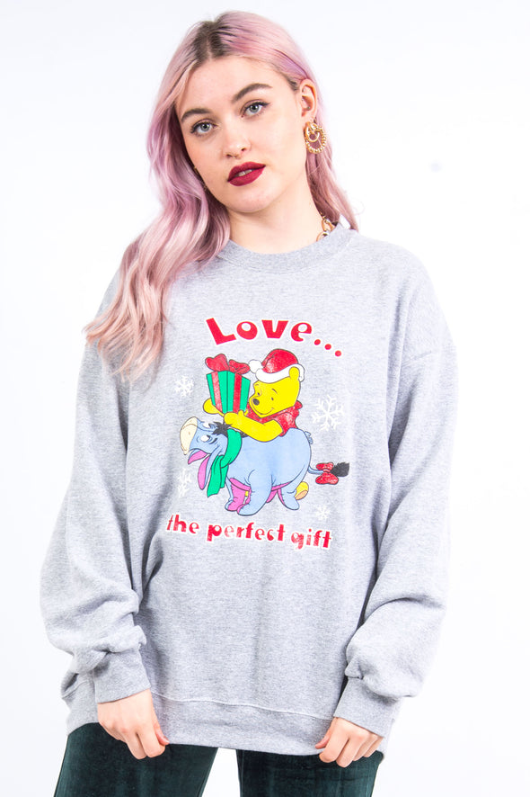 90's Disney Winnie The Pooh Christmas Sweatshirt