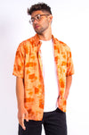Vintage Orange Hawaiian Shirt