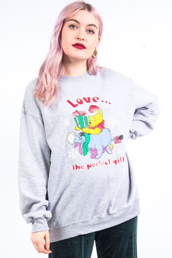 90's Disney Winnie The Pooh Christmas Sweatshirt